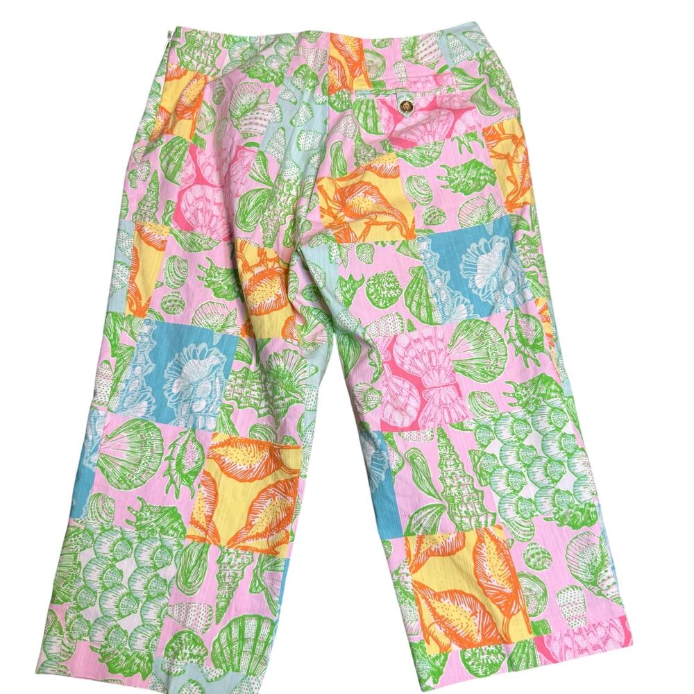 Lilly Pulitzer What The Shell Patchwork Capri Pan… - image 2